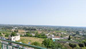 a view of the city from the balcony at Balcone in Valle d'Itria in Martina Franca