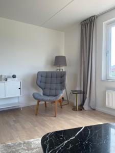 Χώρος καθιστικού στο New 4 bedroom apartment in Malmö