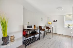 Kuchyň nebo kuchyňský kout v ubytování Apartment-Studio, Netflix-TV für bis zu 2 Personen