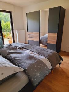 Postel nebo postele na pokoji v ubytování Wohlfühloase