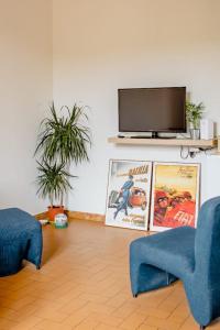 Телевізор і / або розважальний центр в Airbnb Porretta