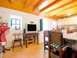 Μια τηλεόραση ή/και κέντρο ψυχαγωγίας στο Holiday Home in Seline near the Sea
