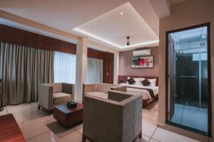 Posezení v ubytování Fortview Suites