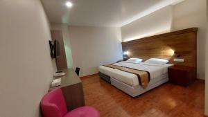 Katil atau katil-katil dalam bilik di Hotel Grand Galaxy