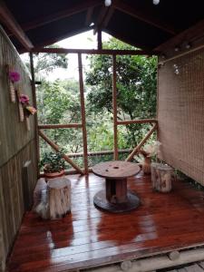 Balkón nebo terasa v ubytování Sukha Glamping