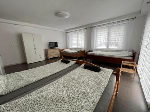 Postel nebo postele na pokoji v ubytování Apartament Dzierzecin