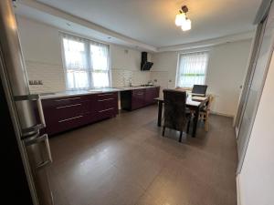 Kuchyň nebo kuchyňský kout v ubytování Apartament Dzierzecin
