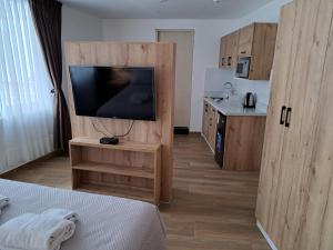 Kuchyň nebo kuchyňský kout v ubytování Venue Studios
