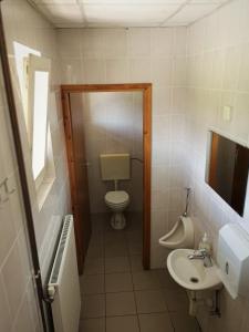 Ванна кімната в Hostel Mladinski center Šmartno ob Paki