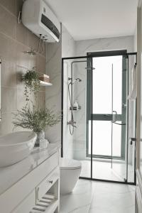 Koupelna v ubytování Davilla Đà Lạt Villa Collection