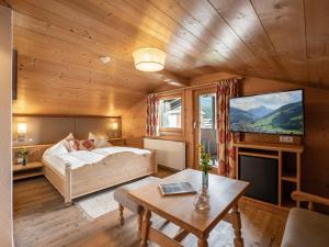 TV a/nebo společenská místnost v ubytování Alpen Glück Hotel Villa Lisa garni