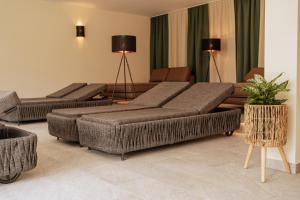 Χώρος καθιστικού στο Schlössl Hotel Kindl