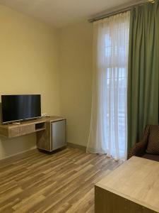TV a/nebo společenská místnost v ubytování Hotel Amigo II