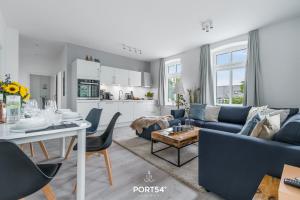 Kuchyň nebo kuchyňský kout v ubytování Ferienwohnung Hofwächter, App 13 Emmelsbüll + 21 fotografií