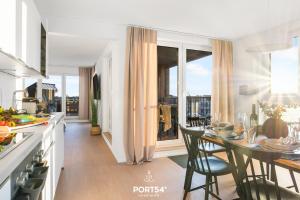 Køkken eller tekøkken på Strand Loft