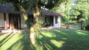 uma casa com uma árvore no quintal em Sagala Bungalow em Kalutara