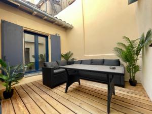 Posezení v ubytování Le Patio ※ Carnot