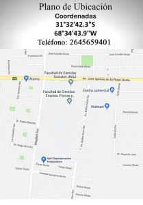 una captura de pantalla de un mapa de Google con indicaciones en Abril Dptos Temporarios en San Juan