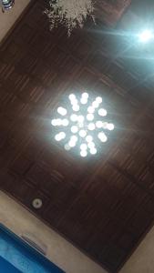 a light on the ceiling of a building at Hostal la Cepa in Aldeanueva de Ebro
