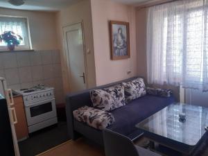 a living room with a couch and a table at Apartman LEON in Livno