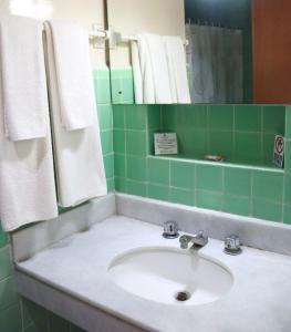 Koupelna v ubytování Hotel Calvete