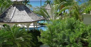 a resort with a gazebo and a swimming pool at Sunny Vacation Villa No 18 in Saint Peter