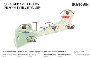 - une carte de la ville de khovd dans l'établissement Reforma by Kukun, à Mexico