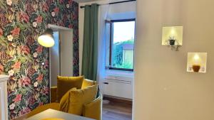 Posezení v ubytování Orizzonti Toscani new apartment with view and pool