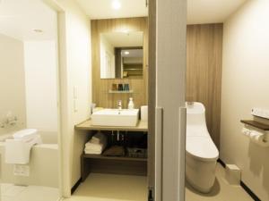 a bathroom with a sink and a toilet at La'gent Stay Hakodate Ekimae - Vacation STAY 88790v in Hakodate