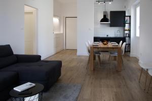 Χώρος καθιστικού στο SUITE HOME da Pietro, centrale e vicino al mare