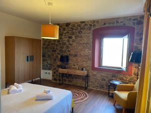 Postel nebo postele na pokoji v ubytování Orizzonti Toscani new apartment with view and pool