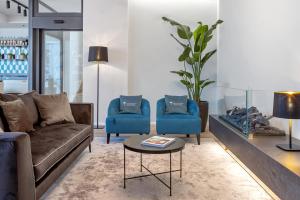 Posezení v ubytování Living Ascona Boutique Hotel