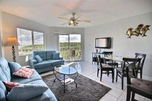 a living room with a couch and a table at 2306 Ocean Pointe in Tavernier