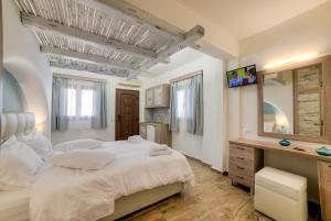 Katil atau katil-katil dalam bilik di Ifestos Villa