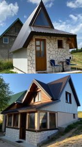 une maison avant et après rénovation dans l'établissement Bungalows and rooms Ivan, à Žabljak