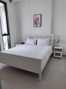 Postel nebo postele na pokoji v ubytování Resort style 1 bedroom, hall and separate kitchen.