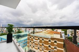 a view from the balcony of a building at HAYA BAC HAI Apartments in Ho Chi Minh City