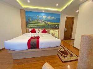 Letto o letti in una camera di Hotel Malati