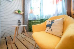 Uma área de estar em Yilan 1955 B&B Second Branch