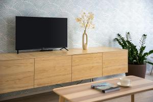 TV a/nebo společenská místnost v ubytování Enjoy Downtown Boutique Apartments #13 by Goodnite cz