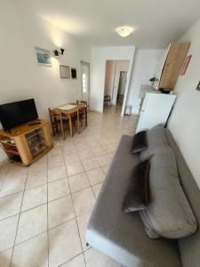 Televízia a/alebo spoločenská miestnosť v ubytovaní Žal Beach Apartments