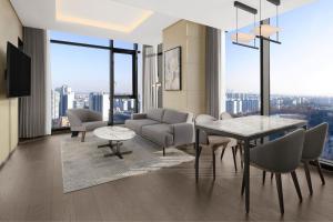 Predel za sedenje v nastanitvi Four Points by Sheraton Suwon