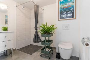 Et badeværelse på Saint Gilles Croix de vie: Appartement T2