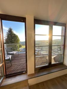 Balkón nebo terasa v ubytování Apartmány nad Anenským potokem - Říčky