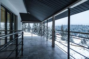 Balkón nebo terasa v ubytování Lidia chalets