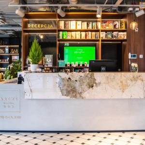 Lounge nebo bar v ubytování Arche Hotel Wrocław Airport