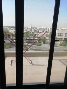 a view from a window of an airport at Premium Sea View Chalet in Azha Ain Sokhna in Ain Sokhna