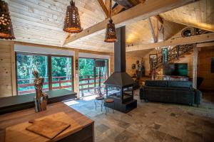 Posezení v ubytování Chalet : le moulin du sagard