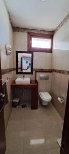 Hotel Dunas Ilha da Boavista Sal Rei في سال ري: حمام مع حوض ومرحاض