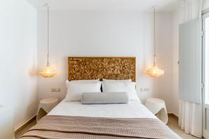 Cama o camas de una habitación en Arotron Santorini